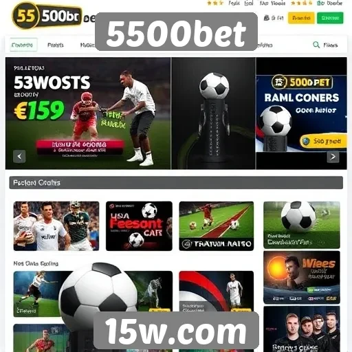 Cobertura das modalidades de apostas disponíveis no 5500bet