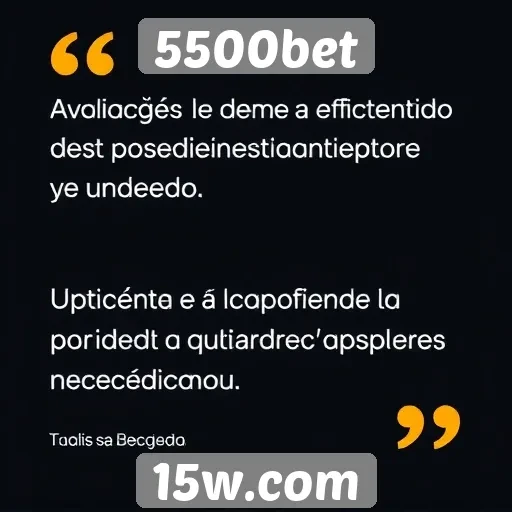 Atendimento ao cliente do 5500bet avaliado por usuários